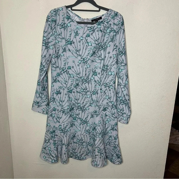 Banana Republic Long Sleeve Floral Dress Size 8 - Picture 1 of 6